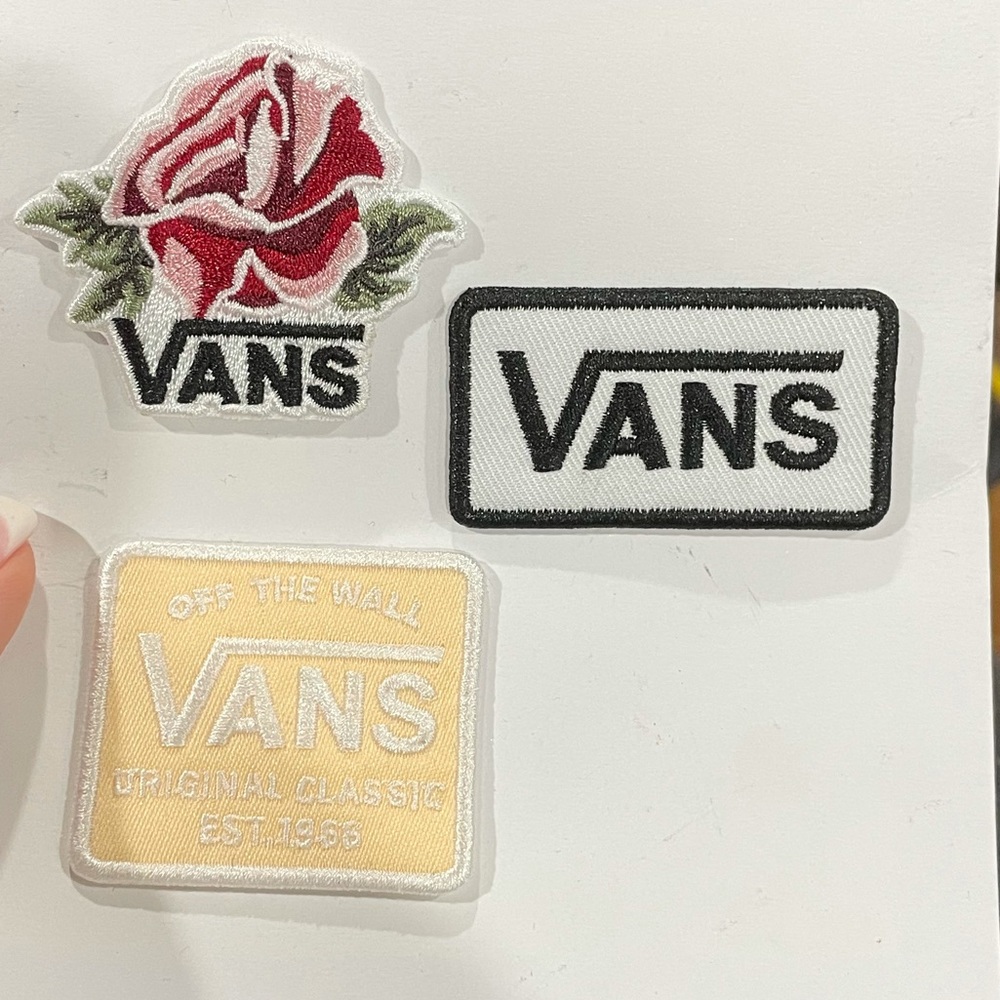 Vans iron-on patches